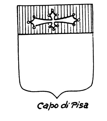 Image of the heraldic term: Capo di Pisa